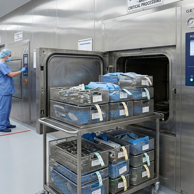 Vertical Top Loading Hospital Autoclave for surgical clinics and labs
