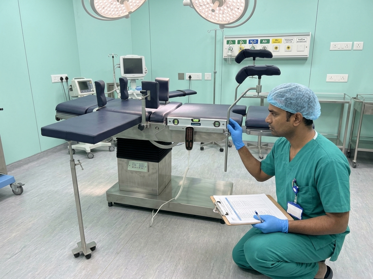 Factory calibration and hospital handover inspection