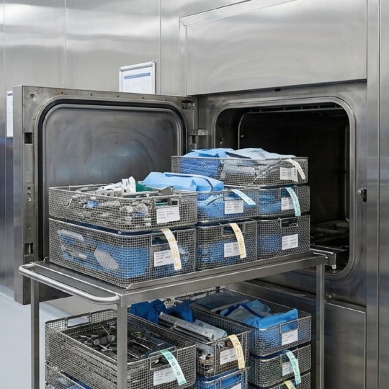 Horizontal Rectangular CSSD Steam Sterilizer with Pre-Vacuum Pulsing Chamber